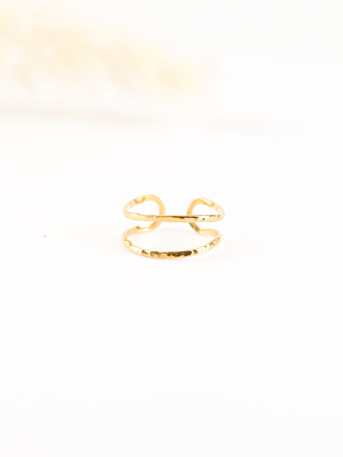 bague réglable en acier inoxydable pour femme