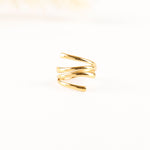 bague réglable en acier inoxydable pour femme 