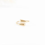 bague réglable en acier inoxydable pour femme