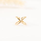 bague réglable en acier inoxydable pour femme 