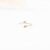 bague réglable en acier inoxydable pour femme 