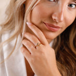 bague réglable en acier inoxydable pour femme 