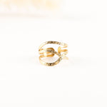 bague réglable en acier inoxydable pour femme 