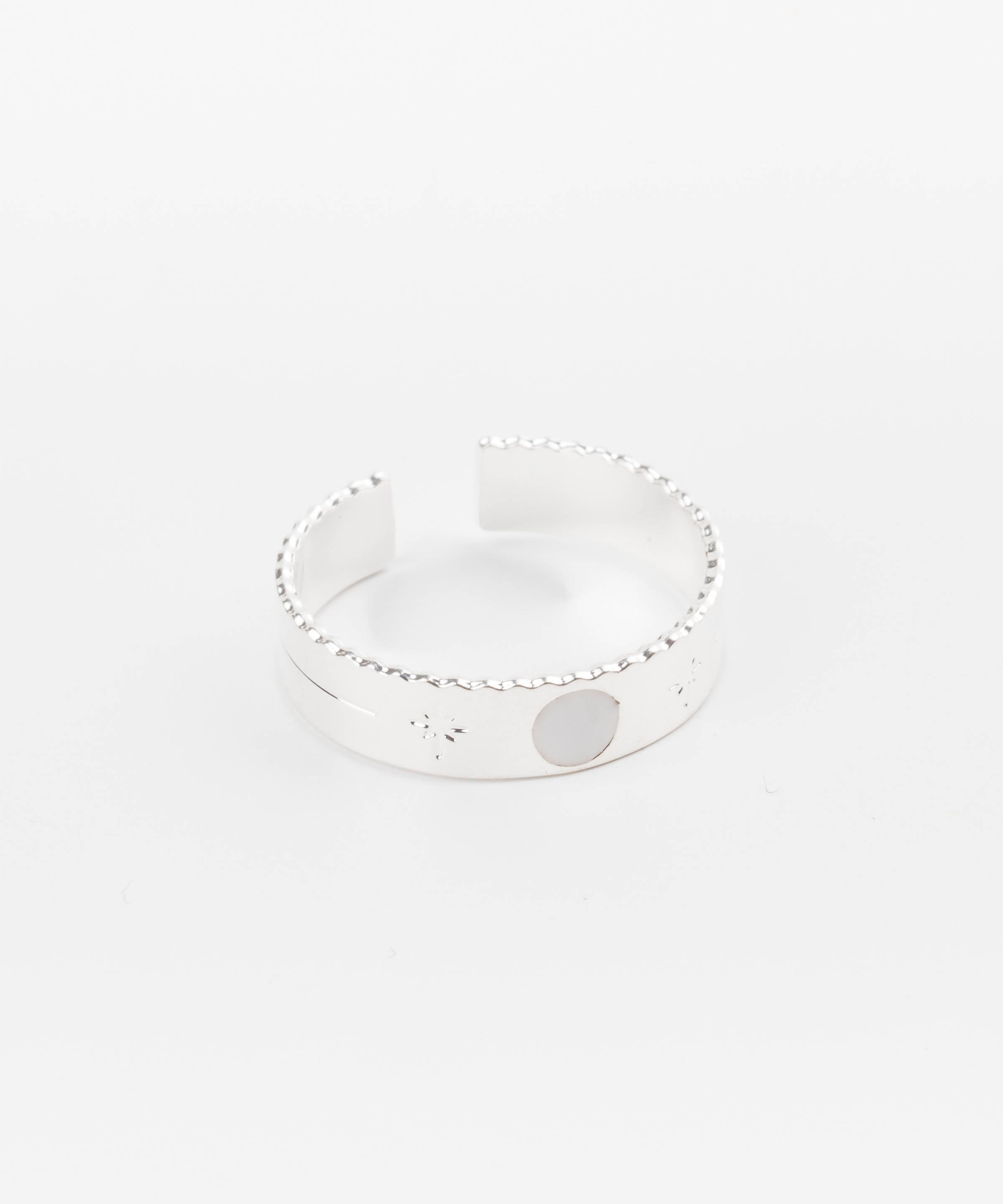bague en plaqué argent réglable pour femme 