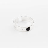 bague en plaqué argent réglable pour femme 