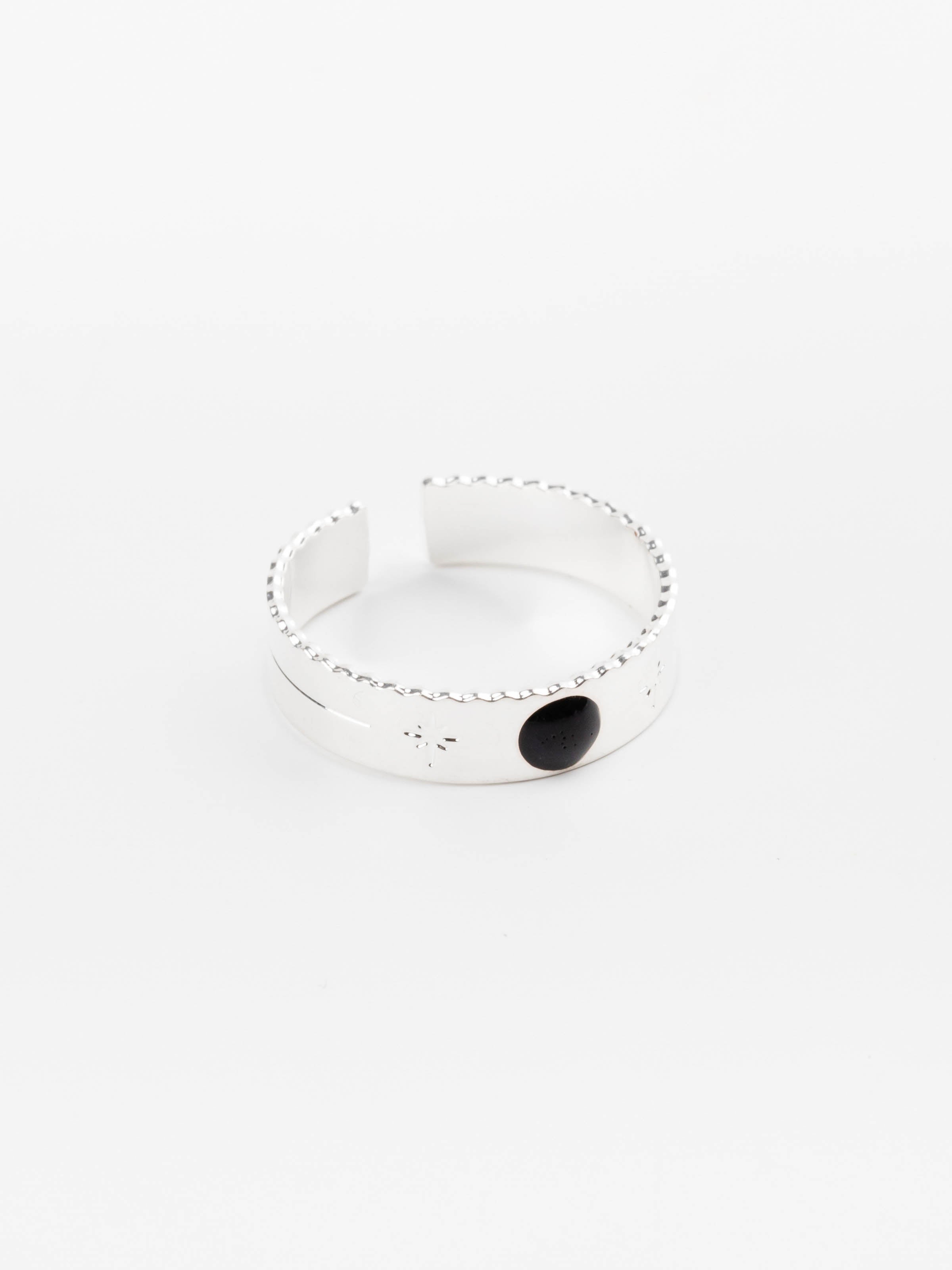 bague en plaqué argent réglable pour femme 