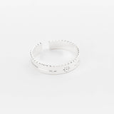 bague en plaqué argent réglable pour femme 