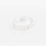 bague en plaqué argent réglable pour femme 