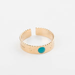 bague en plaqué or réglable pour femme 