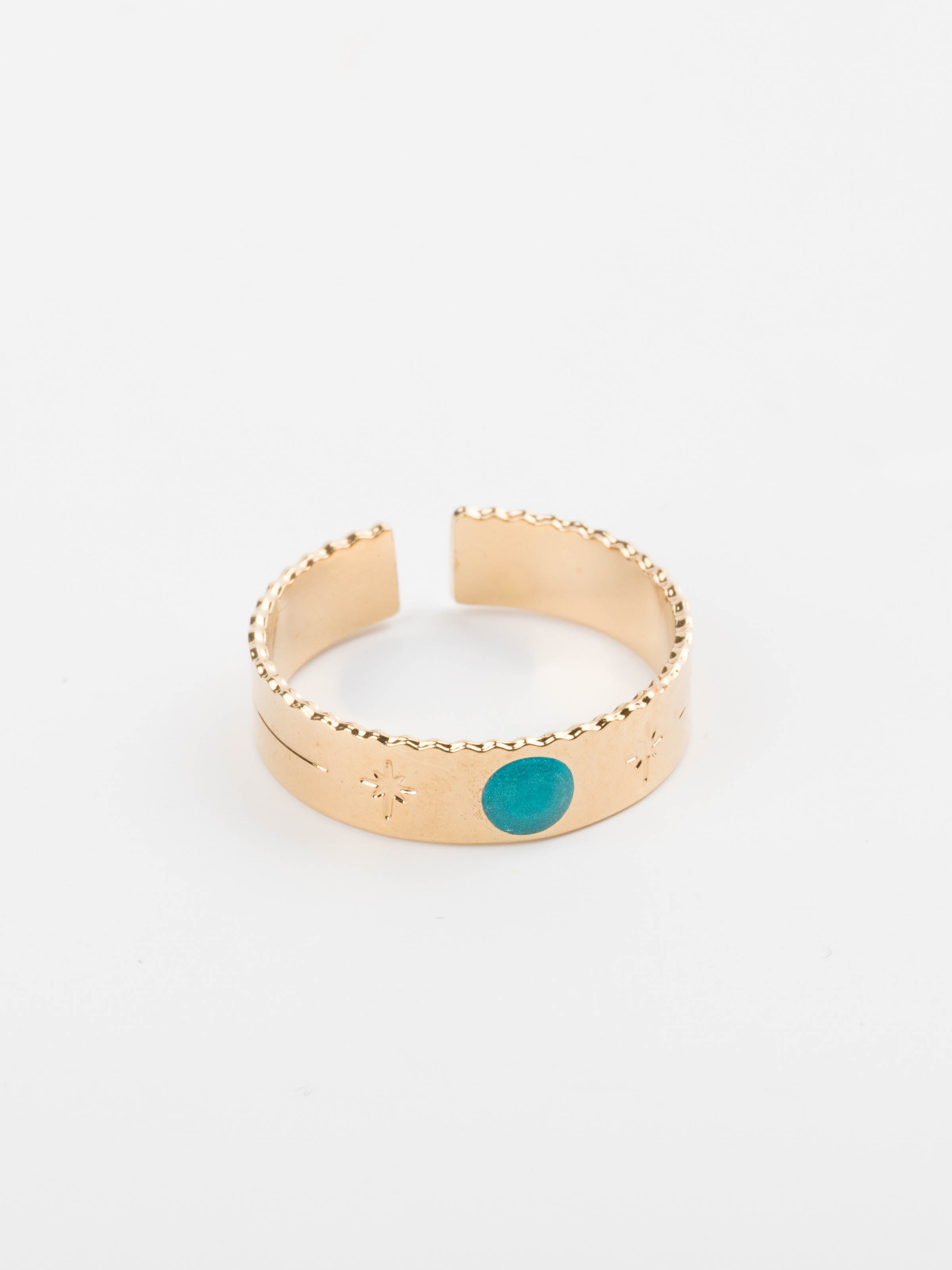 bague en plaqué or réglable pour femme 