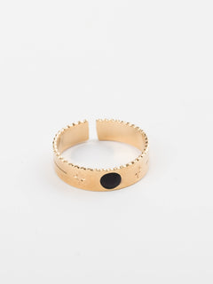 bague en plaqué or réglable pour femme 