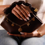 bijou de sac en acier inoxydable pour femme 