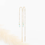 boucles d'oreilles chaîne en acier inoxydable pour femme 