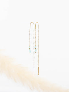 boucles d'oreilles chaîne en acier inoxydable pour femme 