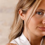 boucles d'oreilles chainette en acier inoxydable pour femme 