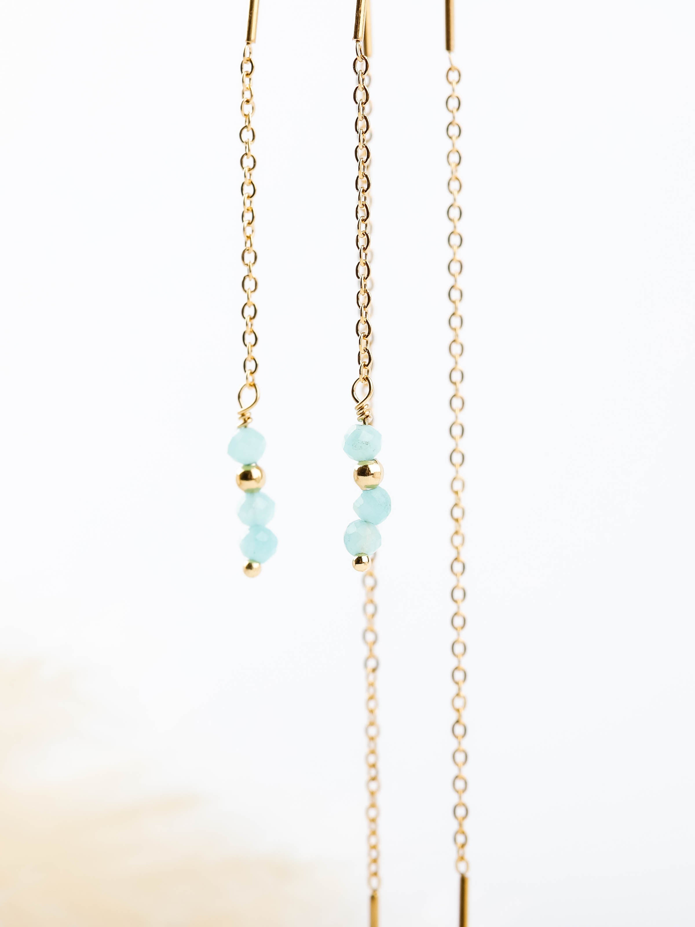 boucles d'oreilles chaîne en acier inoxydable pour femme 