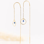 boucles d'oreilles chaîne en acier inoxydable pour femme 