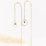 boucles d'oreilles chaîne en acier inoxydable pour femme 