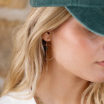 boucles d'oreilles en acier inoxydable pour femme 