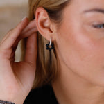 boucles d'oreilles fleur en argent 925 pour femme 