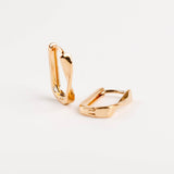 boucles d'oreilles créoles en plaqué or pour femme