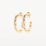 boucles d'oreilles créoles en plaqué or pour femme 