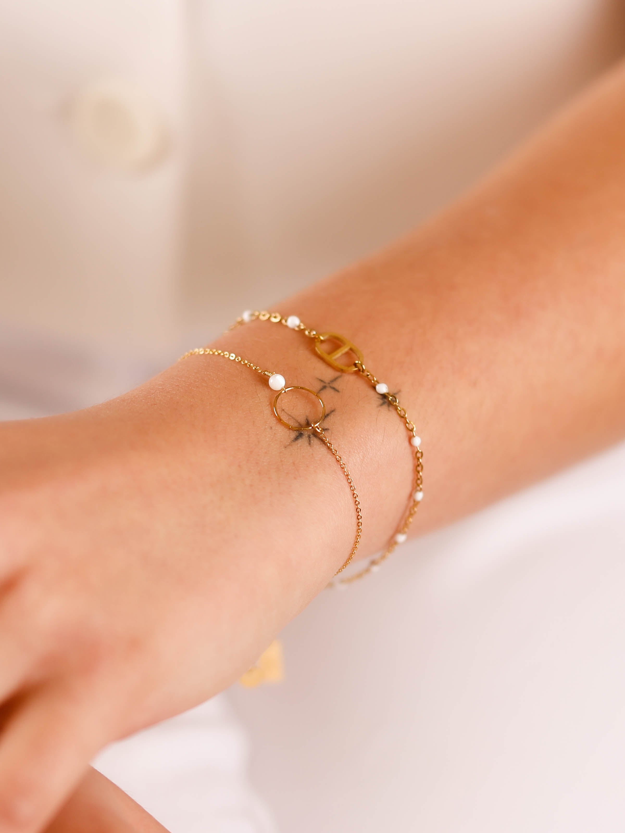 bracelet en acier inoxydable pour femme 