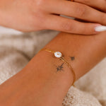 bracelet en acier inoxydable et nacre pour femme 