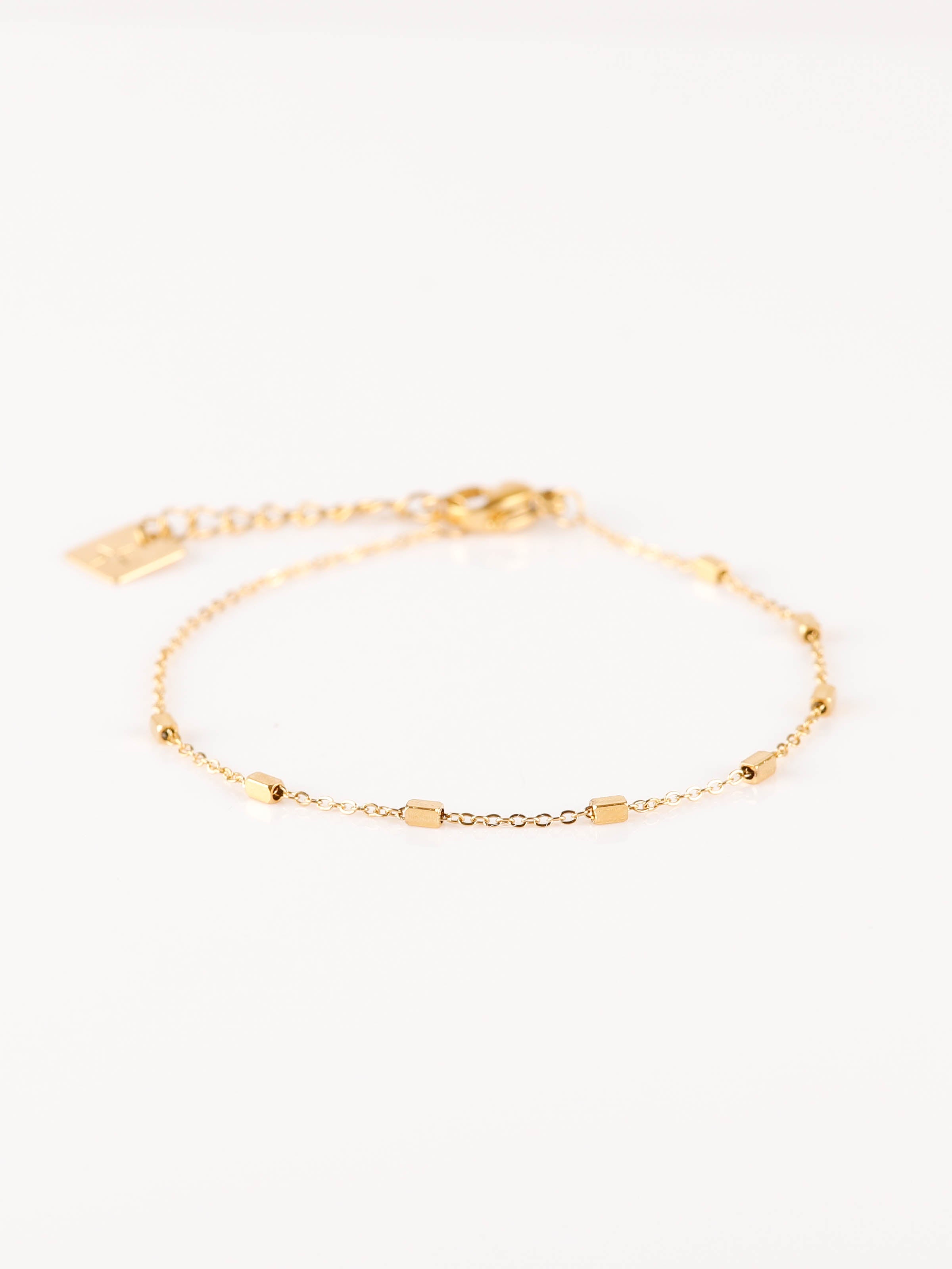 bracelet chaîne fine en acier inoxydable pour femme 
