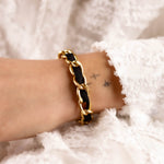bracelet cordon en acier inoxydable pour femme 