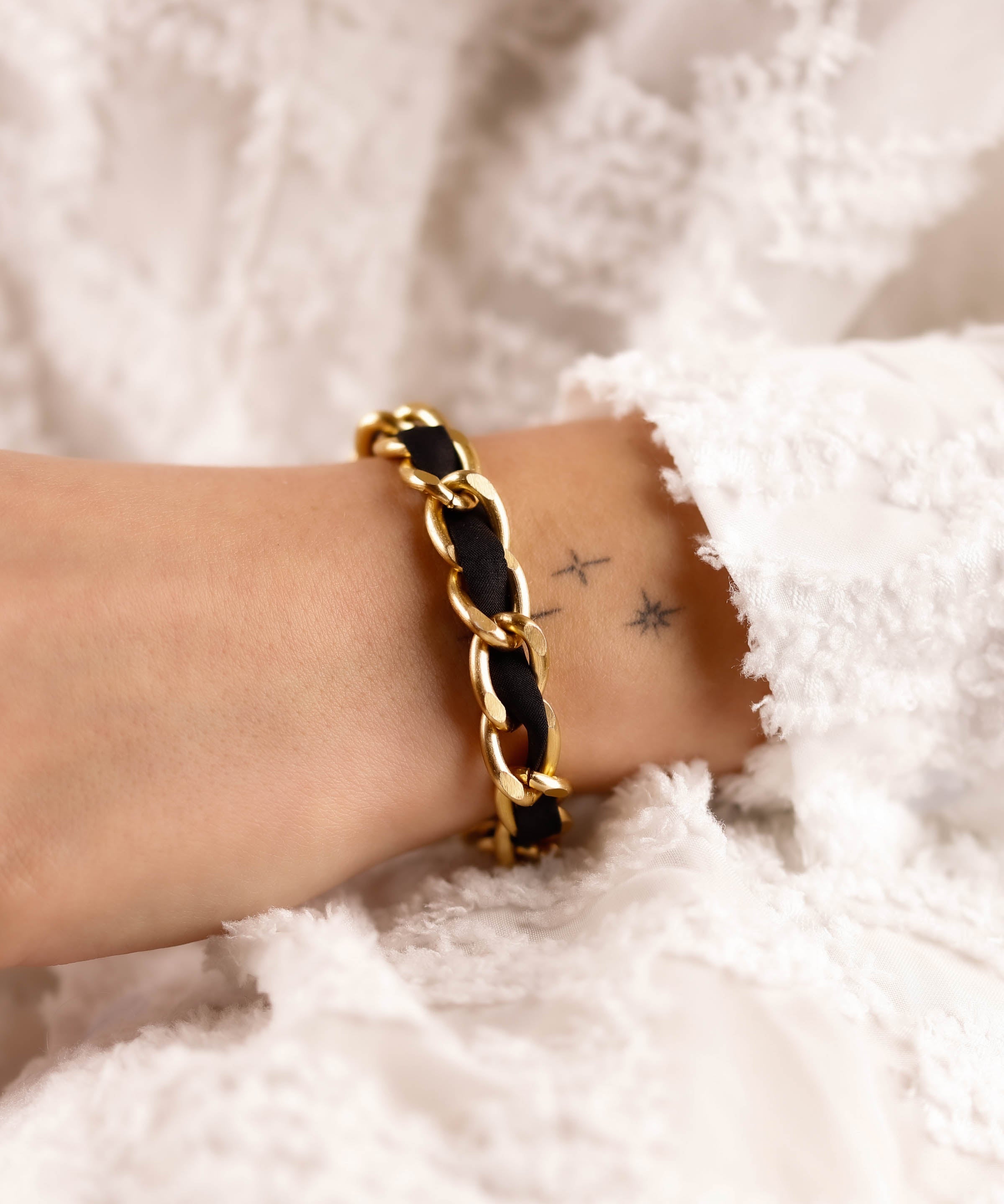 bracelet cordon en acier inoxydable pour femme 