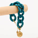 bracelet en acier inoxydable avec maillon pour femme 