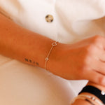bracelet en argent 925 et zirconium pour femme