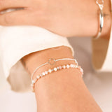 bracelet perle argent 925 et pierre naturelle pour femme 