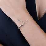 bracelet demi jonc en argent 925 pour femme 
