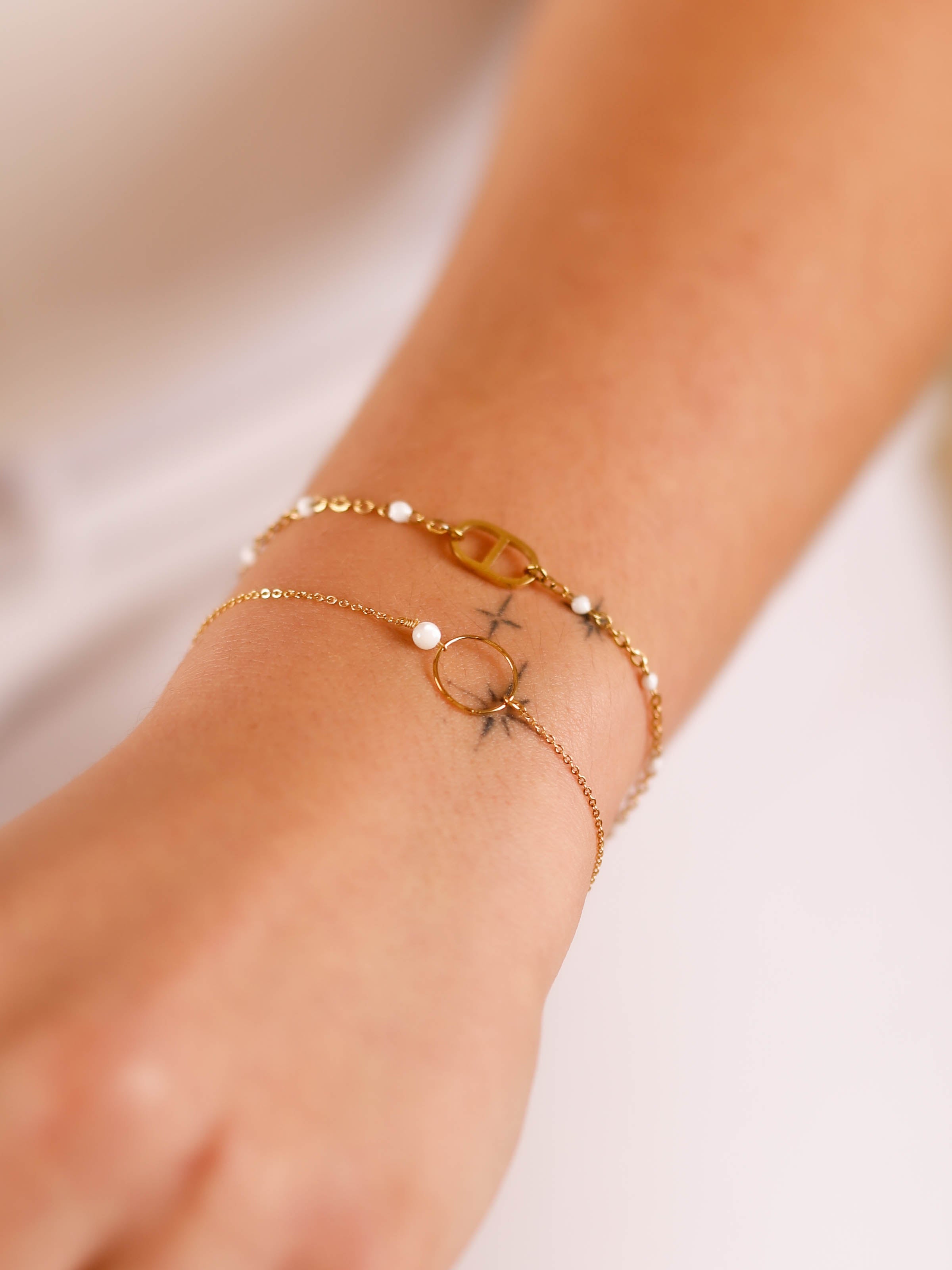 bracelet en acier inoxydable pour femme 