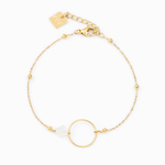 bracelet en acier inoxydable et nacre pour femme 