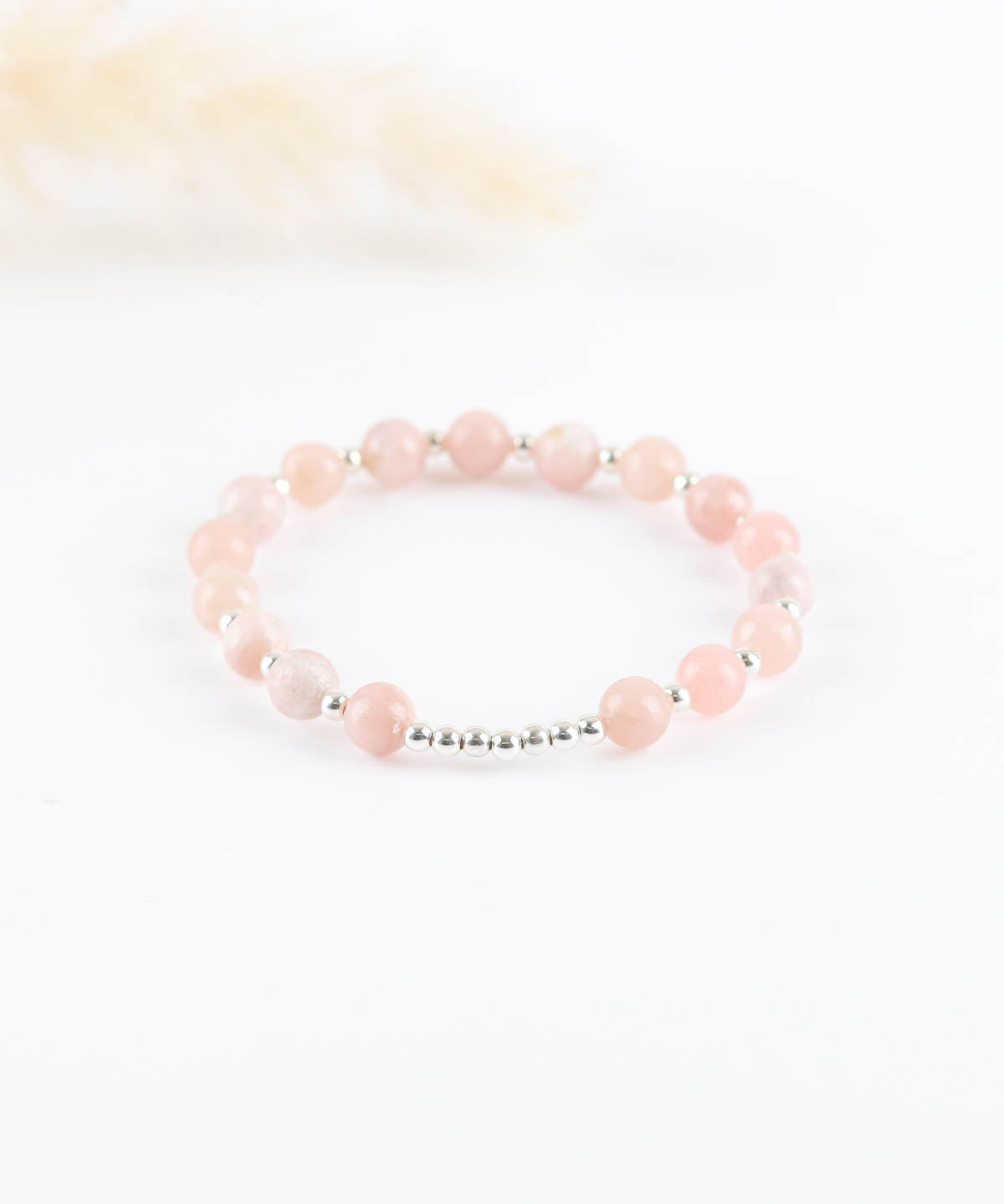 bracelet en argent 925 et saponite pour femme 