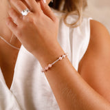 Bracelet - Pierre naturelle - Saponite - Argent - MAYA