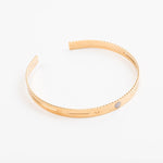 bracelet jonc en plaqué or réglable pour femme 