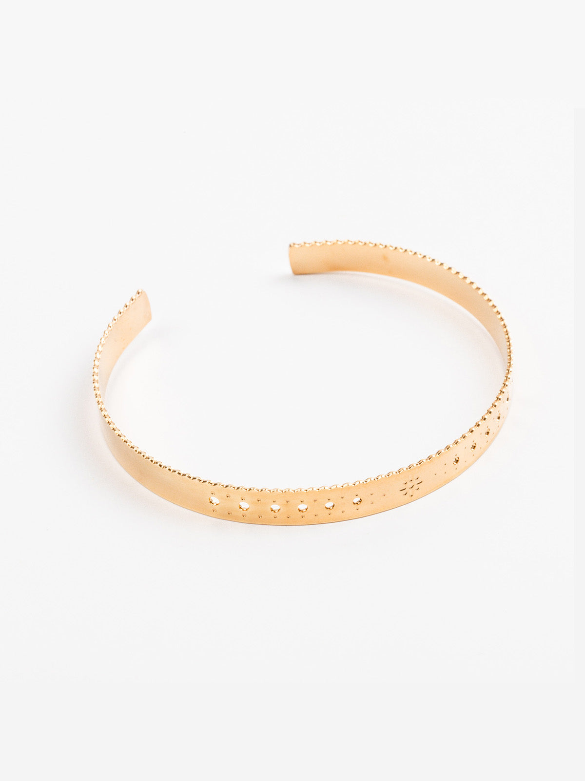 bracelet jonc en plaqué or réglable pour femme 