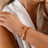 bracelet fleur choco en acier inoxydable pour femme 