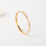 bracelet jonc en acier inoxydable et résine pour femme 