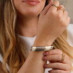 bracelet jonc en acier inoxydable pour femme 