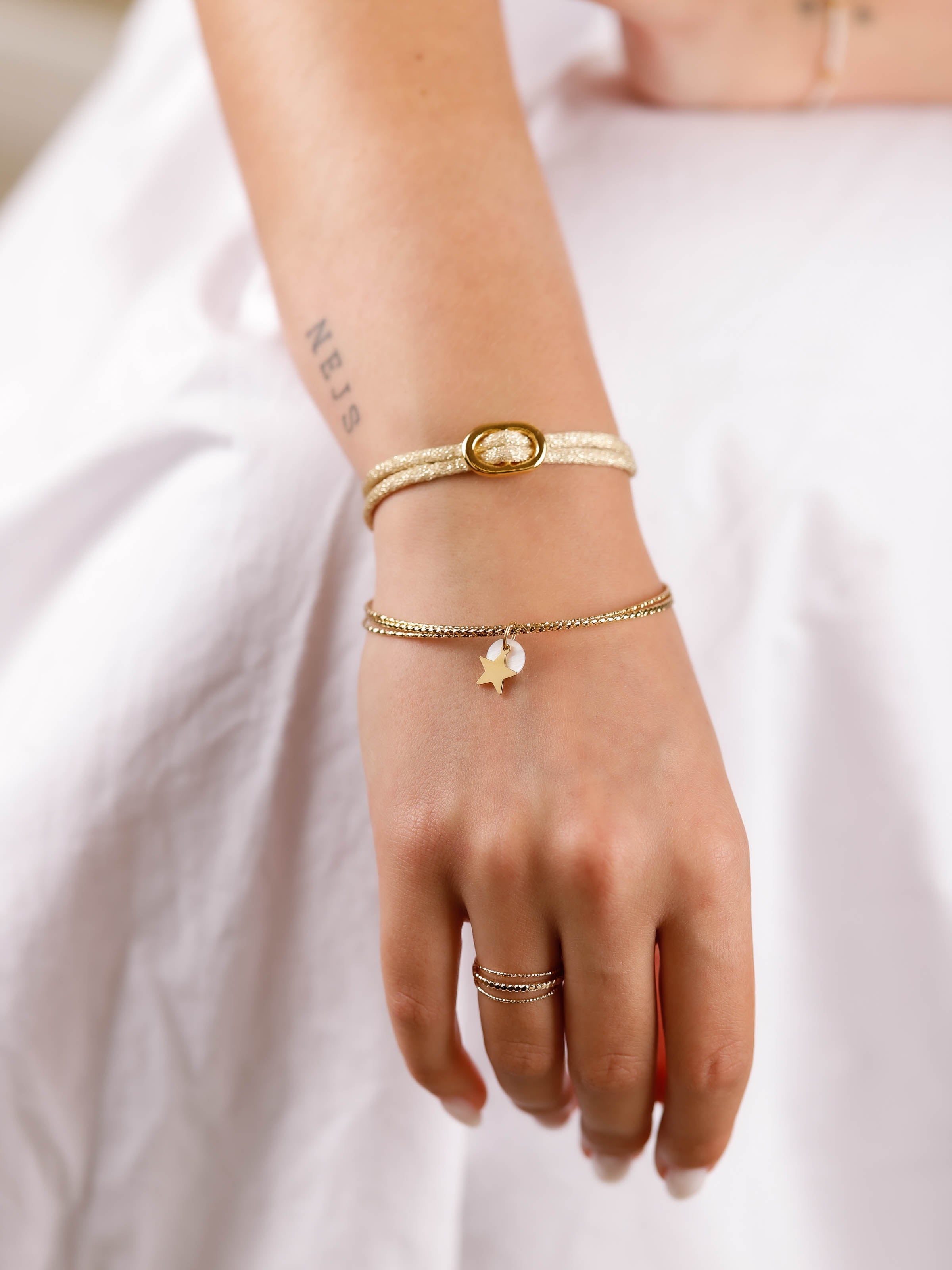 bracelet jonc en acier inoxydable pour femme 