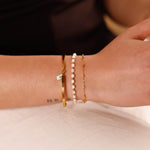 bracelet jonc en acier inoxydable pour femme 