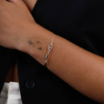 bracelet demi jonc en argent 925 pour femme 