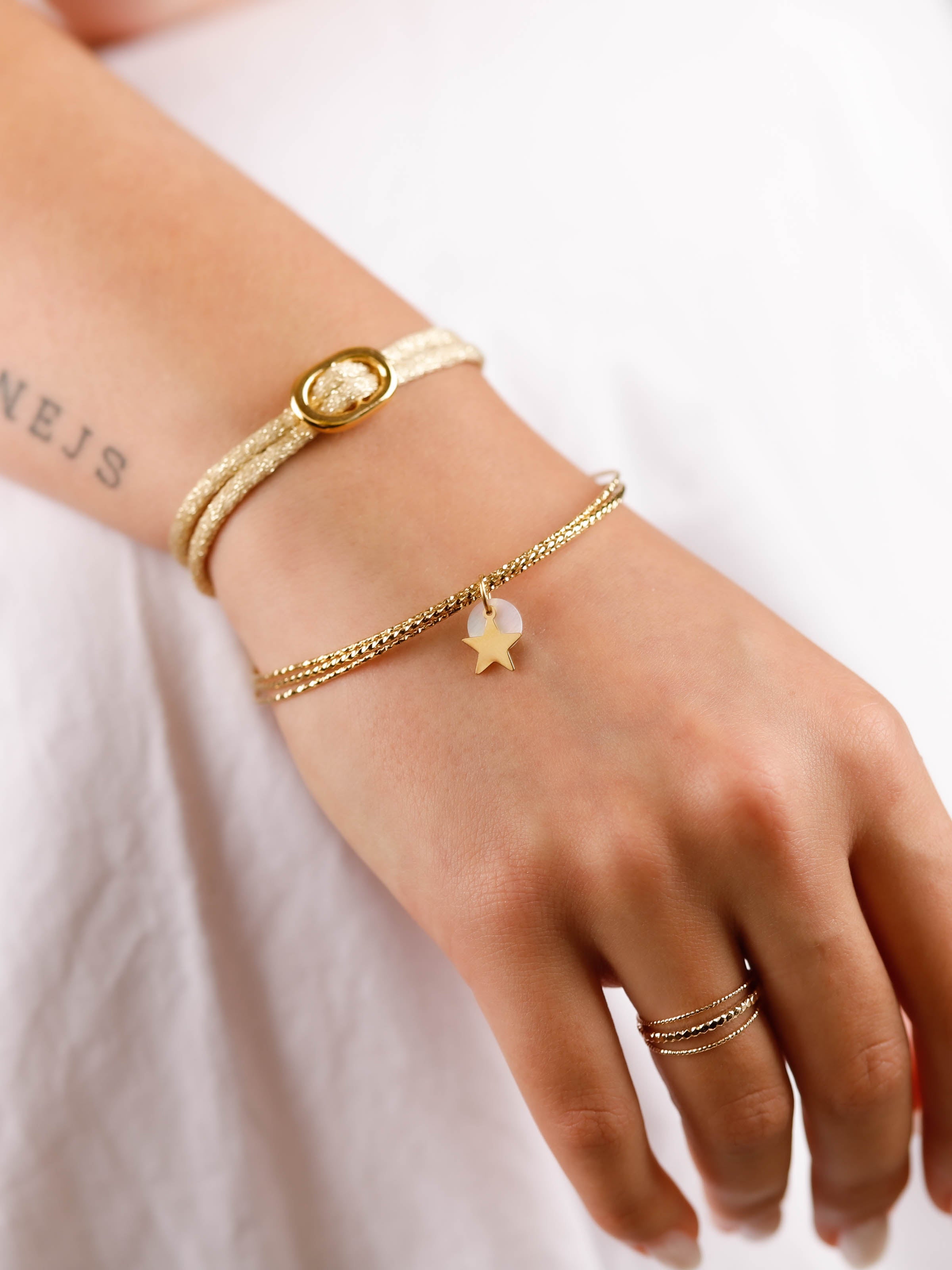 bracelet jonc en acier inoxydable pour femme 
