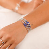 bracelet perle en argent 925 et cristaux pour femme 