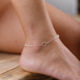 chaîne de cheville en argent 925 pour femme 